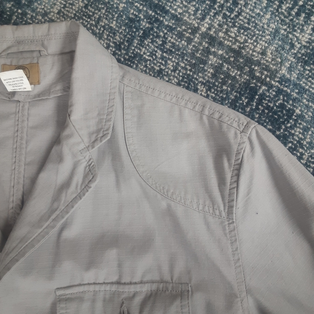 Vintage Y2K Travel Jacket By Haband, "Ripstop" Poplin, EIGHT Pockets, LIKE NEW! - Picture 5 of 16